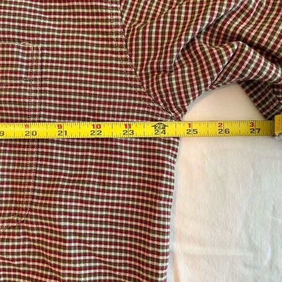 Resistol Rodeo Gear Mens Large Burgundy & Green Western Cowboy Button Up Shirt - Picture 8 of 10